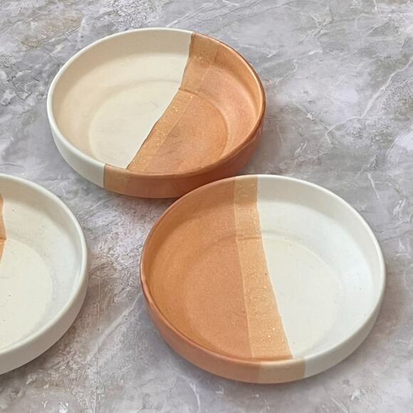Handmade Clay Stoneware Bowls 6.5\